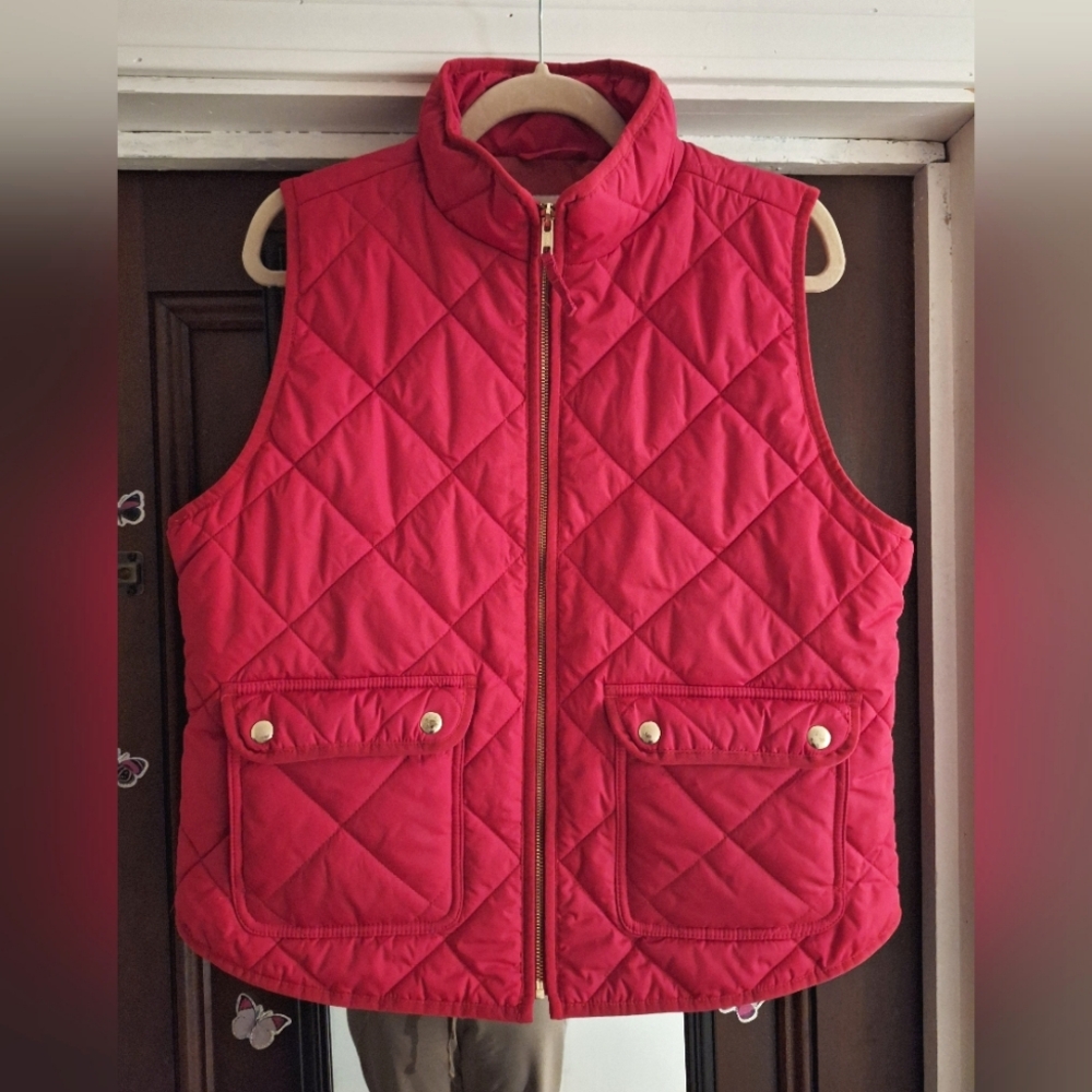 J. CREW | Mercantile Quilted Puffer Vest w/ Snap Pockets